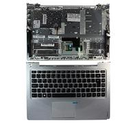 Keyboards4Laptops Royaume-Uni avec Le Argent extérieur boîtier Rétro-éclairé Noir Clavier pour Ordinateur Portable (PC) de Remplacement Compatible avec Lenovo IdeaPad U330