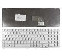 Keyboards4Laptops Royaume-Uni Blanc Cadre Blanc Version 2 (Veuillez vérifier l'image) Clavier pour Ordinateur Portable (PC) de Remplacement Compatible avec Sony Vaio SVE1511X1RSI