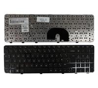 Keyboards4Laptops Royaume-Uni Noir Brillant Cadre Noir Clavier pour Ordinateur Portable (PC) de Remplacement Compatible avec HP Pavilion DV6-6104tu