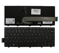 Keyboards4Laptops Royaume-Uni Noir Cadre Rétro-éclairé Noir Windows 8 Clavier pour Ordinateur Portable (PC) de Remplacement Compatible avec Dell Inspiron 14 5447