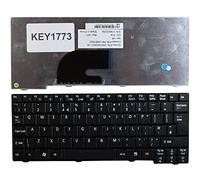 Keyboards4Laptops Royaume-Uni Noir Versión 2 (Por Favor, consulte la imagen) Clavier pour Ordinateur Portable (PC) de Remplacement Compatible avec Acer Aspire One A110L