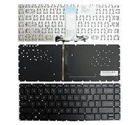 Keyboards4Laptops Royaume-Uni Rétro-éclairé Noir Clavier pour Ordinateur Portable (PC) de Remplacement Compatible avec HP Pavilion 14-ab101TX