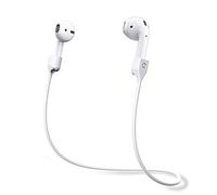KeyBudz AirStrapz Support de Fixation, Rangement pour Apple AirPods Pro & AirPods, Accessoires pour écouteurs, Blanc