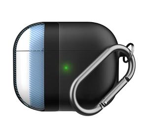 Keybudz Coque Hybride pour AirPods 3 avec Porte-clés Compatible avec AirPod Pro Noir