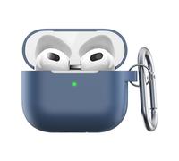 Keybudz Elevate avec mousqueton (Manchon pour casque d'?coute), ?tui pour ?couteurs + casque, Bleu