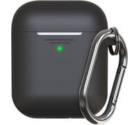 Keybudz Housse de protection Elevate avec mousqueton (Manchon pour casque d'?coute), ?tui pour ?couteurs + casque, Noir