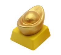 Keycap Golden Dollar Shape Creative Chinese Theme Keycaps for Mechanical Keyboards Key Decoration 1PC Unique Keyboard Accessory