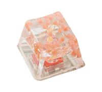Keycap Gypsophile - Keycap du clavier en résine pour la configuration de l'étude de jeu de bureau | Matériau translucide clair avec forme de profil R4, brille à travers la conception personnalisée, cl