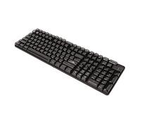Keycap Set Custom Keycaps DIY Making High Transparency PC Matte Style for Mechanical Keyboard (Lettres Blanches Transparentes Noires)
