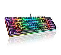 Keycaps,104 Keycaps Double Shot PBT Gaming Keycaps OEM Pudding Keycaps pour US Layout Claviers Mécaniques (Vendre Uniquement des keycaps)