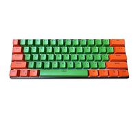 Keycaps,61 Keys Backlight Keycaps Deux Couleurs Claviers Mécaniques PBT Keycap pour Ducky / RK61 / ALT66 /GH60 / Annie/Keyboard Poker Keys (Le Clavier n'est Pas à Vendre)