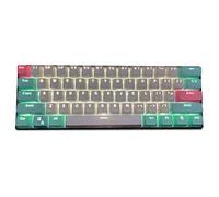 Keycaps,61 Keys Backlight Keycaps Deux Couleurs Claviers Mécaniques PBT Keycap pour Ducky / RK61 / ALT66 /GH60 / Annie/Keyboard Poker Keys (Le Clavier n'est Pas à Vendre)