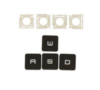 Keycaps Clips de charnières pour clés MSI GE63 GE63VR GE65 GE73 GE73VR GE75 GL75 GP65 GP75 GS75 GT63 GT76 GX63VR Style cristal (touches WASD)