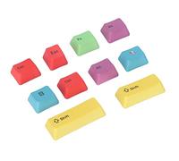 Keycaps de Remplacement, Technologie de Sublimation Thermique Couleur Durable PBT Keycap 10 Touches Bricolage pour claviers mécaniques
