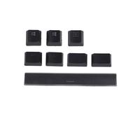 Keycaps PBT pour K65 K70 K95 pour G710 + Clavier de Jeu MéCanique, Touches RéTroéClairéEs pour MX (Noir)