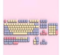 Keycaps XDA PBT 136 Touches pour Clavier Mécanique, Impression par Sublimation, Conçues pour Fixation en Croix MX, Prise en Charge des Dispositions ANSI ISO(Russian)