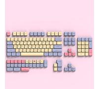 Keycaps XDA PBT 136 Touches pour Clavier Mécanique, Impression par Sublimation, Conçues pour Fixation en Croix MX, Prise en Charge des Dispositions ANSI ISO(Japanese)