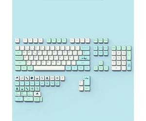 Keycaps XDA PBT 139 Touches pour Clavier Mécanique, Impression par Sublimation, Conçues pour Fixation en Croix MX, Prise en Charge des Dispositions ANSI ISO(Spanish)