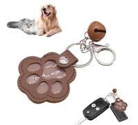 Keycchain de stockage de cheveux de chat - Pendentif de compagnie en forme de patte | Collecteur de poils de chien et de chat avec Bell | Charme décoratif du sac | Clés pour voyager