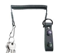 Keychain à rétractable - cordon de bobine de sécurité extérieur | Ceinture Underhirt Backpack Mount Mount Duty Coil Spring pour la randonnée tout en maintenant une durat