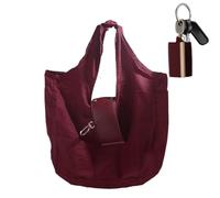 Keychain Bag - Foldable Reusable, Large Capacity Compact, Purse Travel | Lightweight ripstp Nylon Fabric With Zippered Main Closure, Carabiner Clip Keyring Attachment Loop For Mom Girls Teacher Off