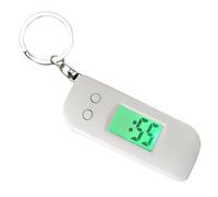 Keychain Clock-Glow-in-the-dark Montre de poche avec affichage LED pour Voyage, porte-clés électroniques pour les athlètes adolescents féminins pour les femmes familiales fils garçons garçons, blanc