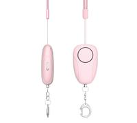 Keychain D'alarme De Sécurité - Alarme Personnelle De 120 DB | Sécurité Personnelle Alarrm Stroboscopieuse | Alertes D'autodéfense d'urgence | Anti-vol Keychain Alarrm USB Charge, pour Les Femmes,