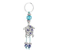 Keychain de l'oeil diabolique Tortoise Design alliage glaçage coloré apporter le bonheur chance
