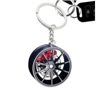 Keychain De Moyeu De Roue - Clavier De Style Jante En Accessoire De Charme De Voiture Pour Pneus Compacts | Auto Keychain Pour Voiture Automobile Modèle Véhicule Appa, rouge,