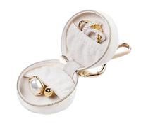 Keychain de Porte-Anneau - Pousse de Voyage compacte de 1,18 Pouces, boîte de Fermeture à Fermeture éclair | Sac d'organisateur de Bijoux Portable pour Les Femmes de Gymnase de Voiture pour Filles,