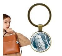 Keychain d'oiseau de chouette, pendentif de trousseau de hibou,Pendentif support de porte-clés d'oiseau animal | Bijoux de charme portable pour les femmes, les hommes, les copines, les amis, la mère