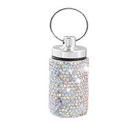 Keychain du support étanche - Dimensions compactes | Récipient en métal métallique en métal de stress | Porte de médecine médicinale portable élégante | Pilules accessoires de santé d'urgence