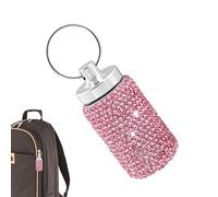 Keychain du support étanche - Dimensions compactes | Récipient en métal métallique en métal de stress | Porte de médecine médicinale portable élégante | Pilules accessoires de santé d'urgence