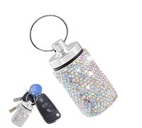 Keychain du support étanche - Dimensions compactes | Récipient en métal métallique en métal de stress | Porte de médecine médicinale portable élégante | Pilules accessoires de santé d'urgence