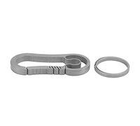 Keychain en Alliage - Conception d'obus Courbes en Une pièce et U, Léger et Durable, Finition antigone d'empreinte en Pierre, Utilisation Confortable Ergonomique, Portable et Eco (Type 1)