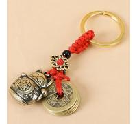 Keychain en Gurd, porte-clés | Clé de voiture en ,Pendentif de style chinois Hangble, Charm pour le succès de la bonne