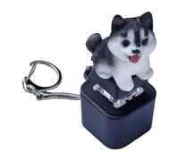 Keychain Fidget Clavier, Gadget Interactif Amusant, Cat Portable Cat Meow Bark Sound LED Lights, Stress Relaive avec des Lumières, Conception Compacte Légère, pour Les Adultes, Les Garçons, Filles