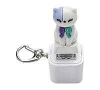Keychain Fidget Clavier, Gadget Interactif Amusant, Cat Portable Cat Meow Bark Sound LED Lights, Stress Relaive avec des Lumières, Conception Compacte Légère, pour Les Adultes, Les Garçons, Filles