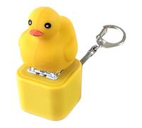 Keychain Fidget du Clavier de Canard | 7x5.5x2,5 cm Light Up Fidget Toy | Pendentif Portable Light & Sound Sackepack, Stress Relief Toy Charm for Purse, Bag, Kids & Adults