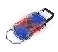 Keychain Flashlights - LED Portable Lantern | 6-Mode Bright Rechargeable Light with Pocket Function, Metal Torch with Compact Design, Outdoor Accessory, Night Running Walking Gear for Work Home Campin