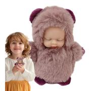 Keychain plushis - Long-Haired Sleeping Doll, Soothing Bag Pendant, Soft Plush Charm | Perfect for todler Backpack Accessory Sleep Comfort Gift Decoration Nursery Bedtime Cuddly Companion Travel Toy