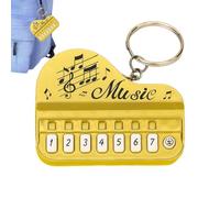 Keychain Pour Piano Jouable - Mini Jouet Musical, Lumière Et Son | Creative Finger Piano Keyring For Kids Reghips Portable Mini Music Instrument Use