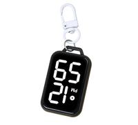 Keychain WatchElectronic - Tactile Interface Pendant Watch, Lanyard-Ready Quartz Module, Portable Stealth Pocket Clock | Silent Exam Testing Timer Compact Travel WatchFor Hiking, Office, School, Te