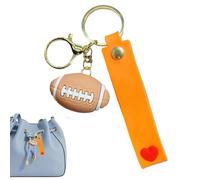 Keychains de basket-ball pour, clés de sport, silicone 3D Ball Good Luck Keychain | Anneaux de clés de fans de sport, pendentif de sac à dos pour, sacs de fans, faveur, Football