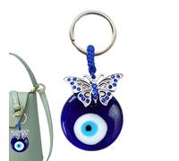 Keychains for Women - Rhinestone Key Ring Stylish Pendant Charm | Portable Bright Color Eye Keychain with Glossy Finish, Elegant Car Holder Trendy Purse Decoration Accessory Gift Daily Fashion U