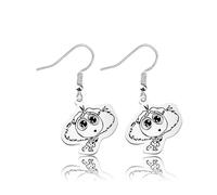 KEYCHIN Boucles d'oreilles Joie, tristesse et Peur Personnages Anger & Dégust Cadeaux Anxiety Merch, Large, Métal, Pas de gemme