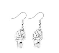KEYCHIN Boucles d'oreilles Joie, tristesse et Peur Personnages Anger & Dégust Cadeaux Anxiety Merch, Large, Métal, Pas de gemme