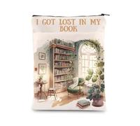 KEYCHIN Housse de protection pour lecteur avec inscription « I Got Lost in My Book » - Cadeaux livresques pour rat de bibliothèque, nerd, bibliothécaire