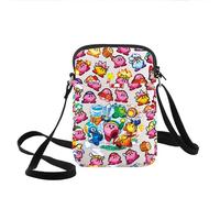 KEYCHIN Sac à bandoulière Kawaii - Cadeau pour amateur de jeux vidéo - Marchandises de dessin animé, Kirby-cb, Small