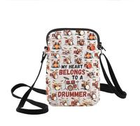 KEYCHIN Sac à bandoulière pour batterie avec inscription « My Heart Belong To a Drummer », Batterie Cb, Tendance